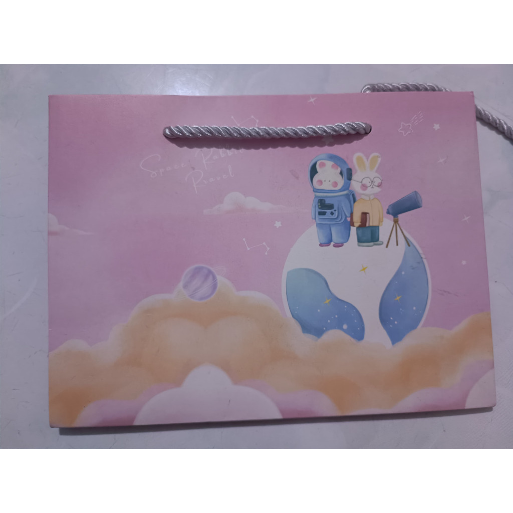 

PAOPAO Paperbag Moon Rabbit Space Cute Premium Tas Kado