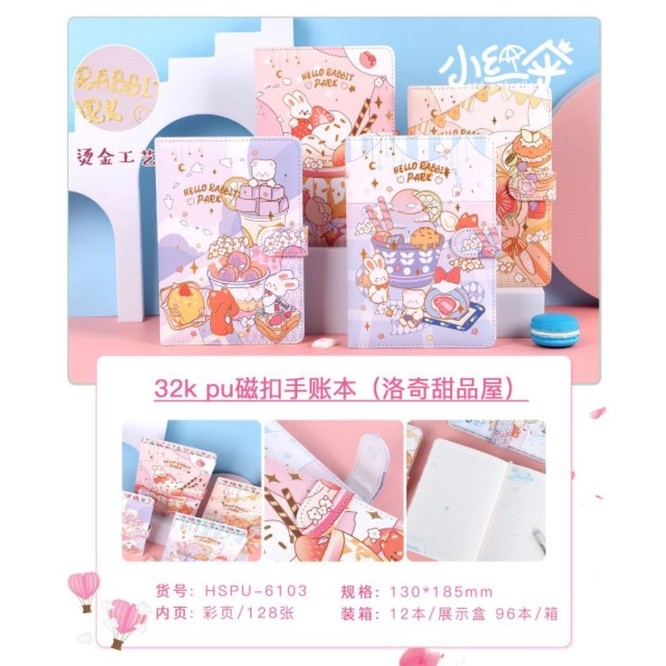 

Buku Notebook Lucu Diary Agenda Import Hello Rabbit Park