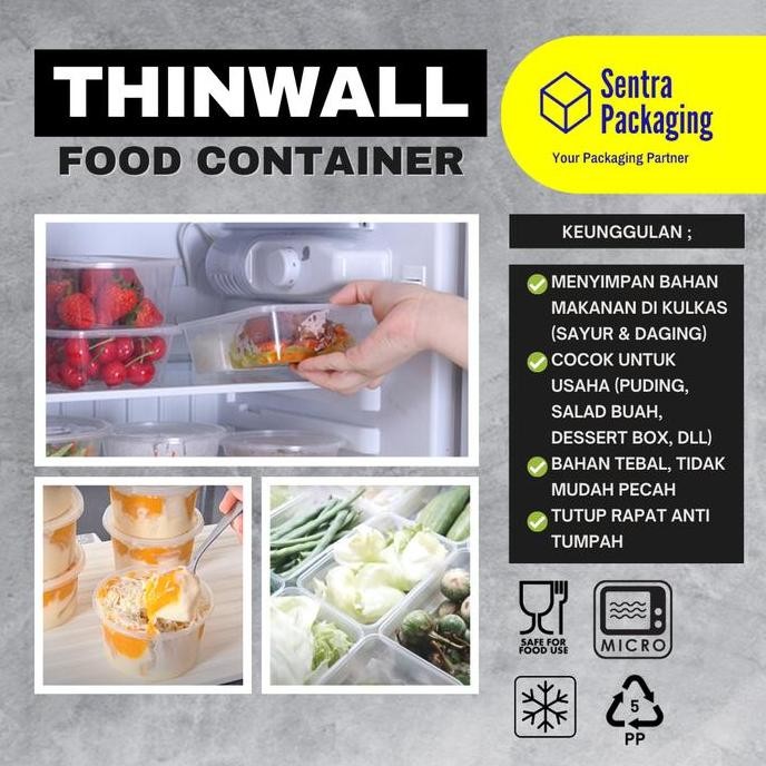 

Thinwall Bulat 450ml / Mangkok Plastik / Packaging / Cup Salad - DUS tf