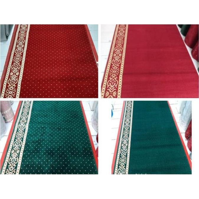 Karpet Sajadah Masjid ALMIRA tebal 11 mm ukuran 120x600 cm Karpet Sajadah Rol