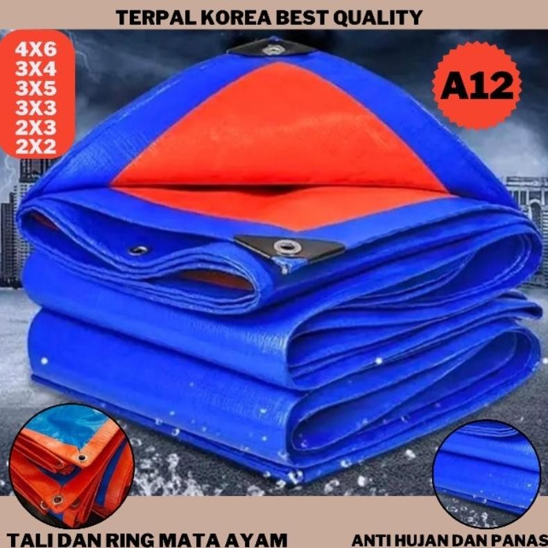 Terlaris Terpal Korea A12 3X4 3X5 3X6 Untuk Terop Tenda Truck Tahan Panas Dan Hujan Serbaguna An-147
