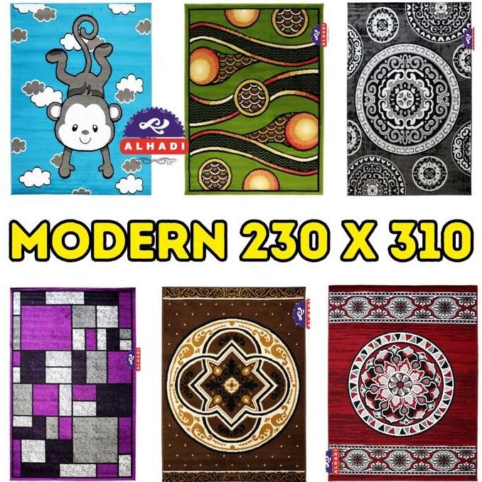 Alhadi Karpet Permadani 230 x 310cm Tebal 8mm Mobel Abstrak Modern