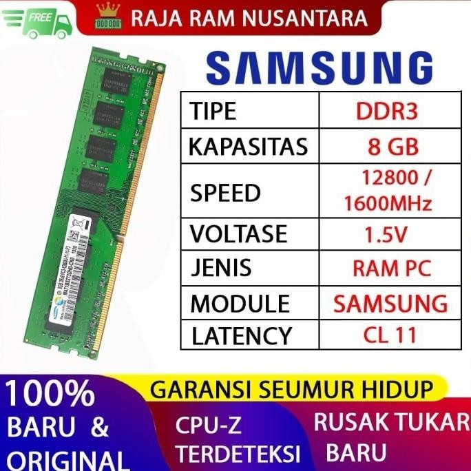 [BARU] RAM / MEMORY SAMSUNG PC DDR3 8GB
