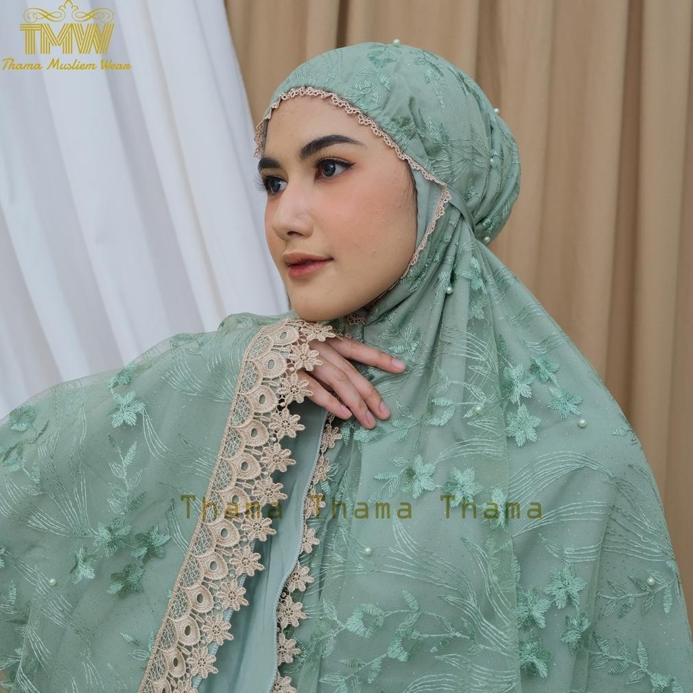 Promo Mukena Dewasa Sutra Brokat Mewah Ku09