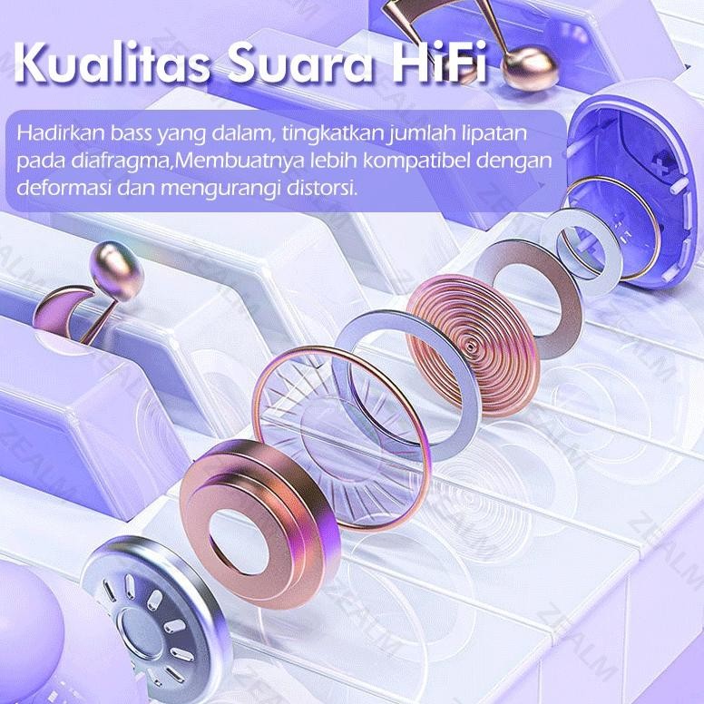 M13 Macaron Headset Bluetooth Tws With Mic Breathing Light Case Led Display Screen Handset Bluetooth