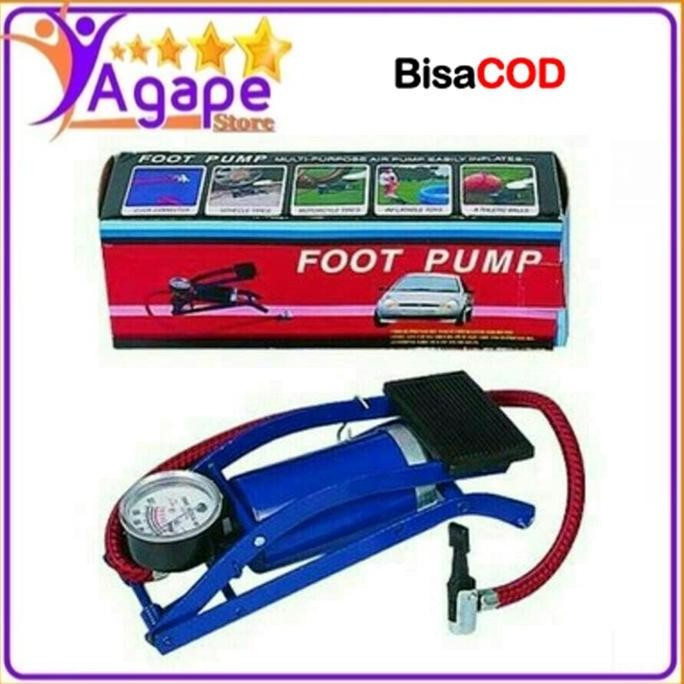 Pompa Angin Injak Gas Ban Mobil Motor Sepeda