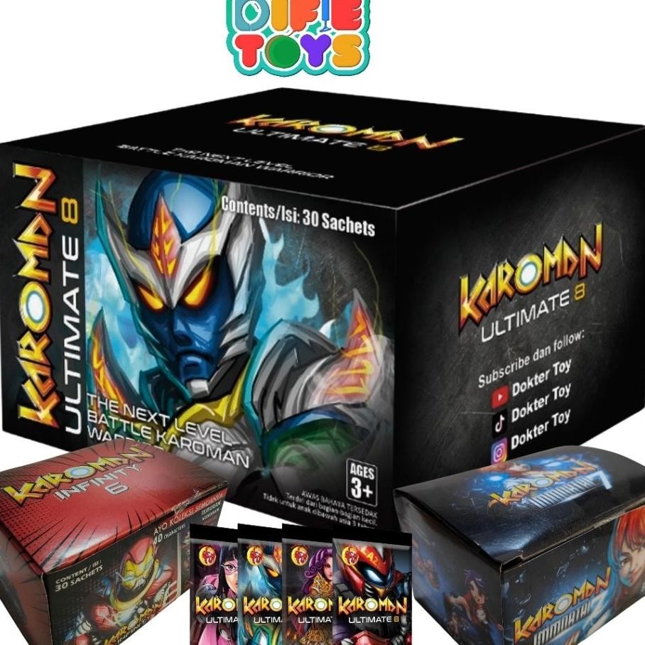 30 Pcs Puzzle Karoman Victory Dan Infinity Dan Imortal 7 Ultimate 8