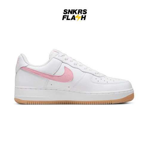 NIKE Force 1 Low Retro White Pink Yellow Sepatu Sneakers Pria - DM0576101 - Size 42.5