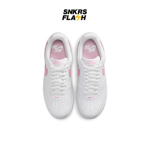 NIKE Force 1 Low Retro White Pink Yellow Sepatu Sneakers Pria - DM0576101 - Size 42.5