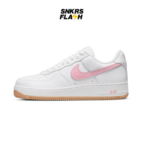 NIKE Force 1 Low Retro White Pink Yellow Sepatu Sneakers Pria - DM0576101 - Size 42.5