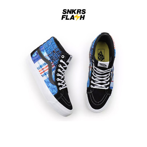 VANS Ua Sk8 Hi 38 Dx Sandy Liang Patchwork Sepatu Sneakers Pria - VN0A54FB9ZP - Size 36