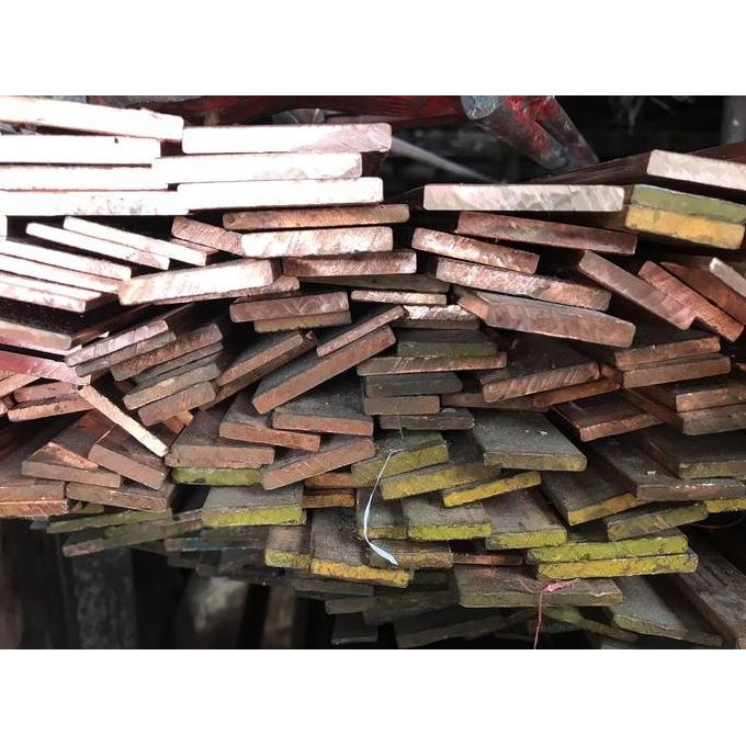 Busbar / Plat / Rail Copper Import 10 X 80 10X80 Mm Asli Tembaga 4 M Best Seller