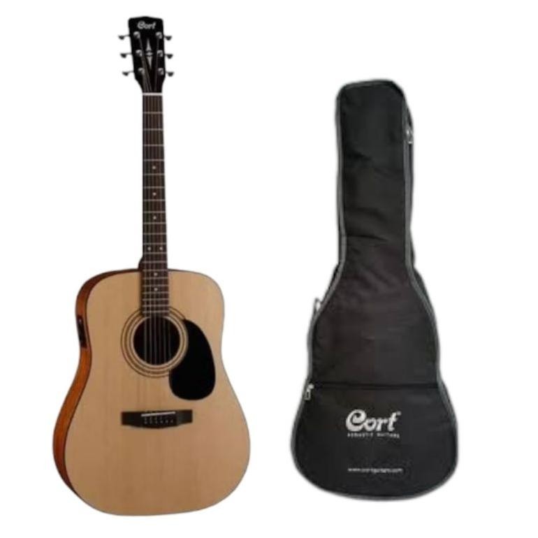 baru gitar akustik elektrik cort ad-810e-op + tas original gitar akustik