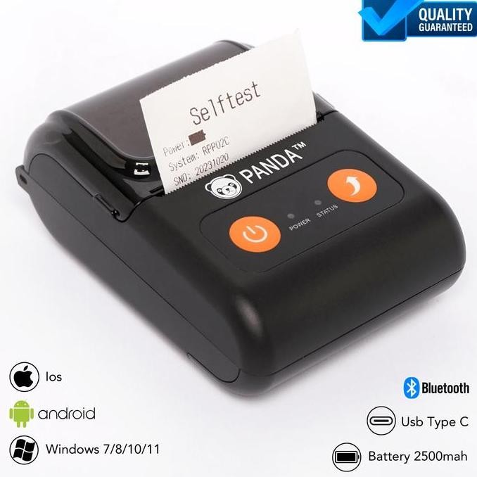 Printer Bluetooth Portable Panda Prj-R58B-Ii ( Usb + Bluetooth )