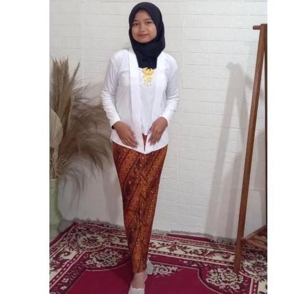 Kebaya Hitam Bludru Polos Kutubaru Kartini Anak Paud Tk Sd Smp Sma Smk Baju Adat Anak Perempuan Set 