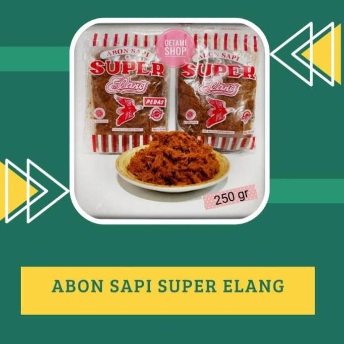 

Abon Sapi Super Elang Berat 250 gr Halal Pedas dan Manis Asli Boyolali HS