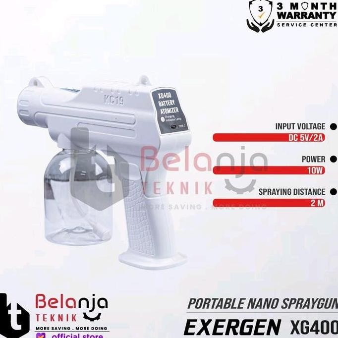 Terlaris Exergen Spraygun Nano Portable Fogging Uap Xg400 Mesin Semprot Xg 400 Ready Stok