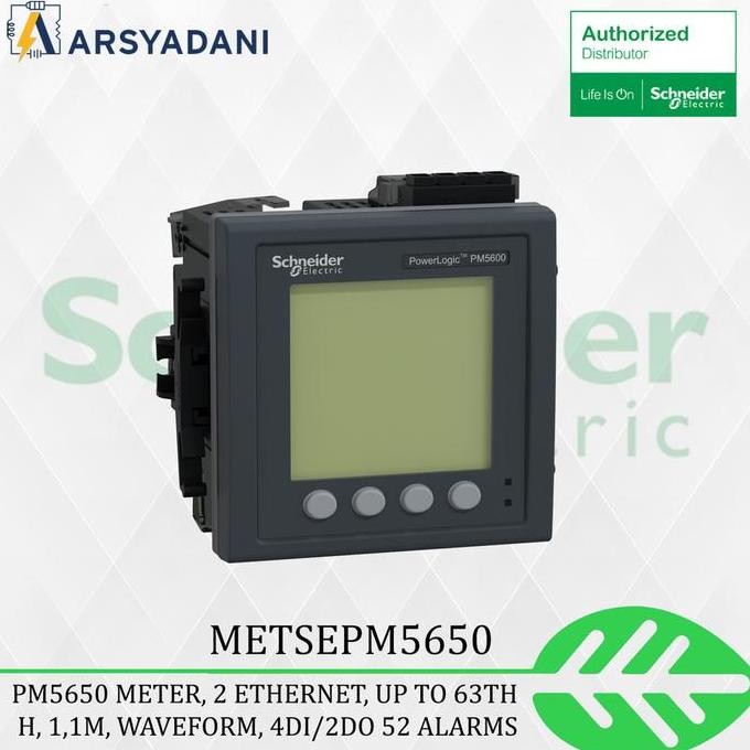 Metsepm5650 - Schneider Powerlogic Pm5000 , Pm5650 Meter, 2 Ethernet Power  20  Amper Power  Smps Pr