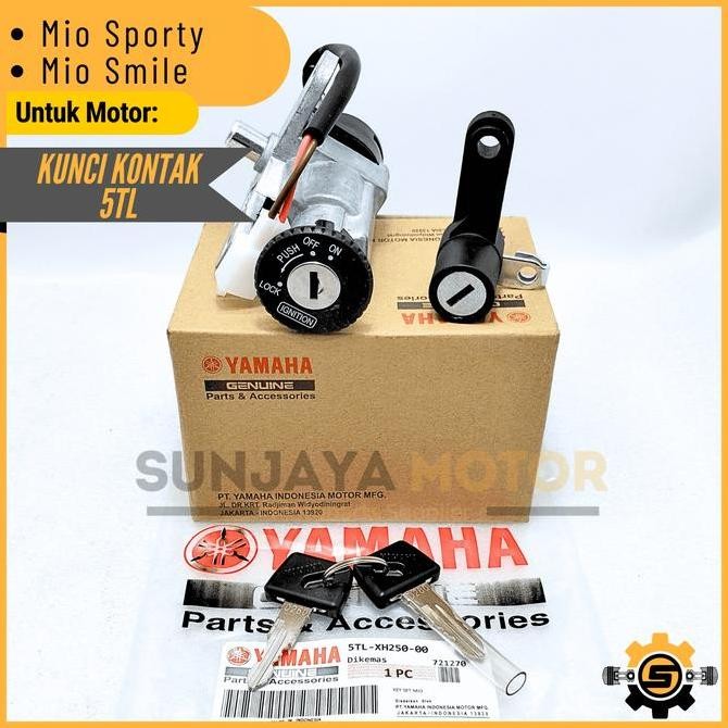 Kunci Kontak Set 5TL Keyset Original Yamaha Mio Sporty Mio Smile Kunci Motor 1 Set Key Set Konci Mot
