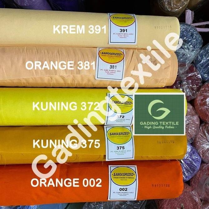 ( per 1 roll ) Kain tetoron JUMPING FISH SARIWARNA lebar 115 cm isi 27 meter bahan spanduk lukis pec