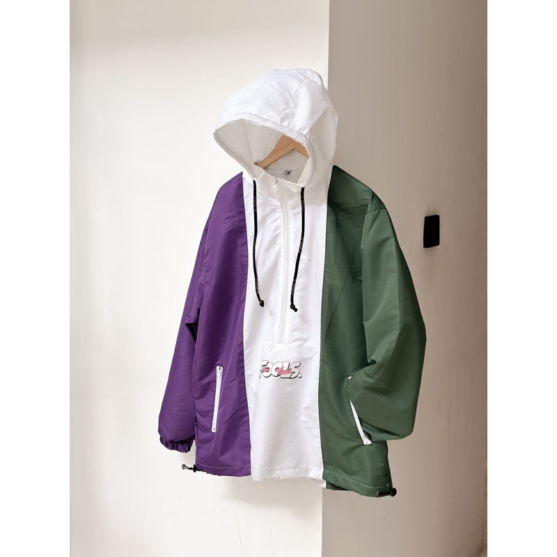 Fools parasut eart tone | jaket pria | jaket parasut