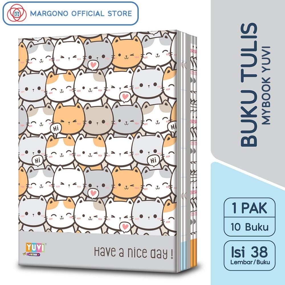 

My Book Yuvi Buku Tulis Cute 38 Lembar - 10 Buku