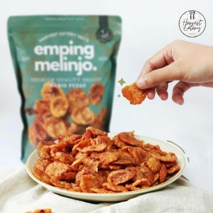 

Terlaris Emping Melinjo Harvest 330g Pedas Manis Best seller