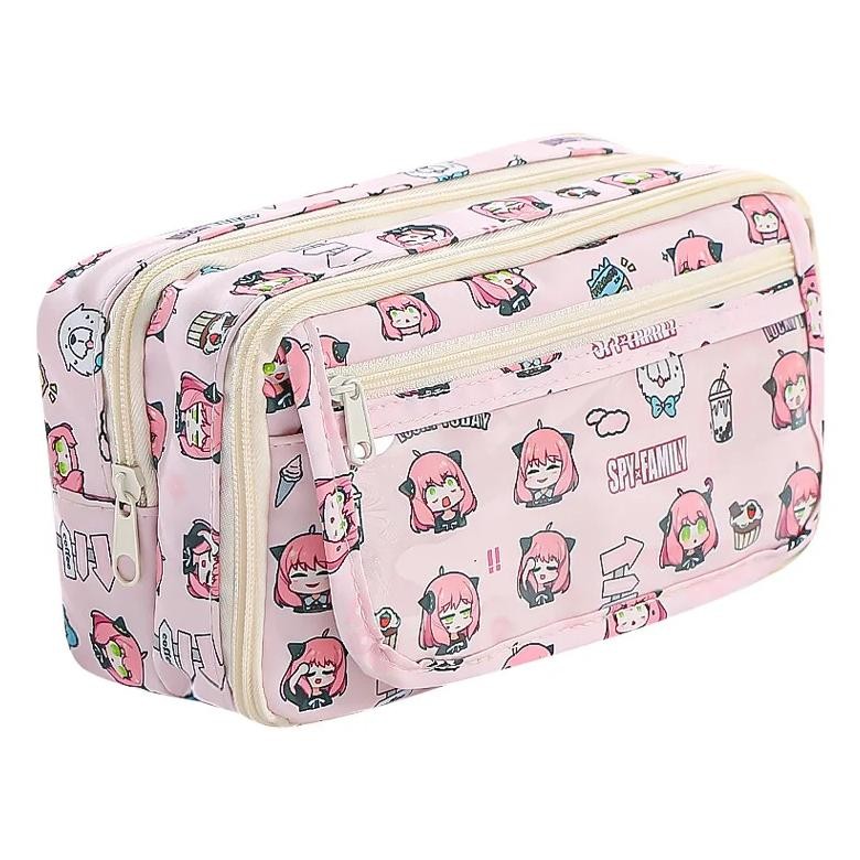 

SpyFamily Anime Ita Bag Large Capacity Pencil Bag Kawaii Stationery Holder Bag Pen Case Students School Supplies Kids Toy Gift