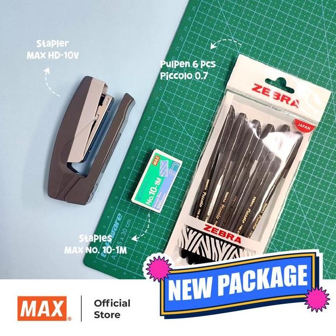 

MAX Stapler Putar / Stapler Tengah Buku / HD-10V Dark Grey