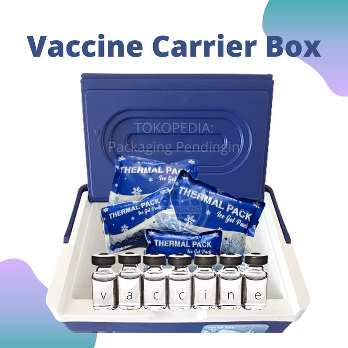 Vaccine Carrier Box Vaksin Cooler Box Vaksin Box Pendingin Farmasi Original Dan Terpercaya