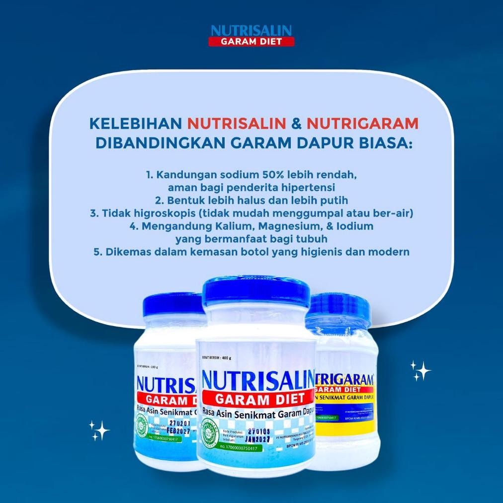 

Nutrisalin 400gr + Chia Seed 50gr