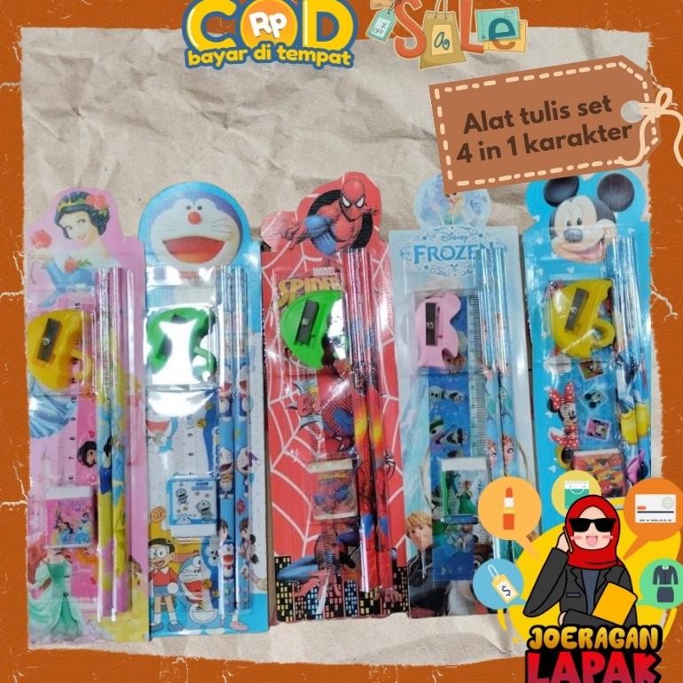 

Paket Alat Tulis Set Karakter 5 In 1 Souvenir Murah Spaylater 0%