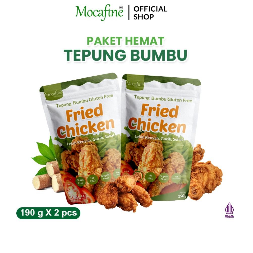 

MOCAFINE - Tepung Gluten Free Fried Chicken - Gluten Free - Halal - 2 pcs - 190 gr