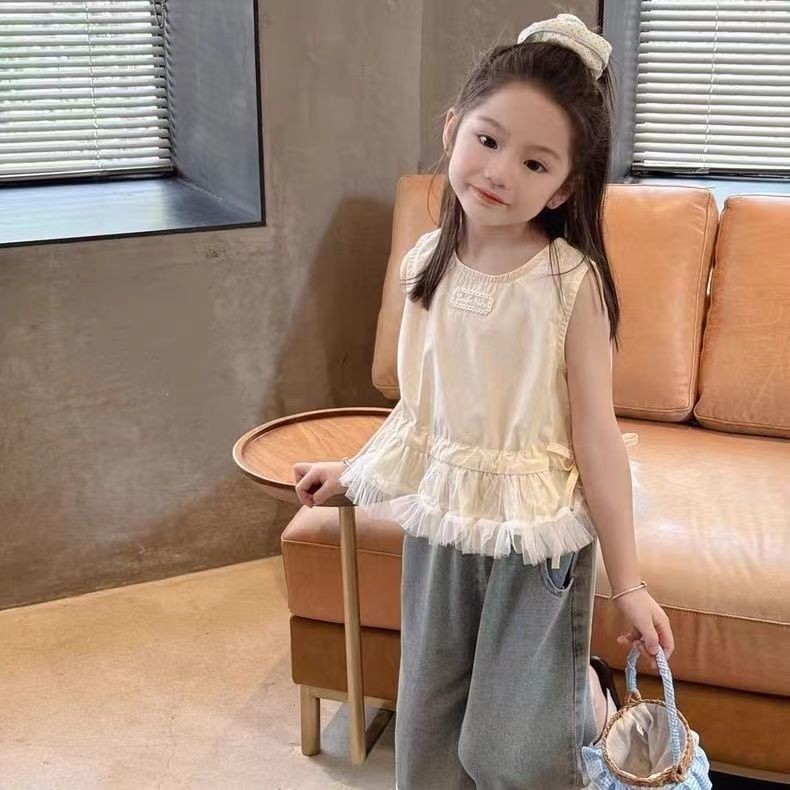 Sky Bubbles Atasan Tanpa Lengan Untuk Anak Perempuan Kemeja Bayi Kemeja Katun Untuk Anak Perempuan A