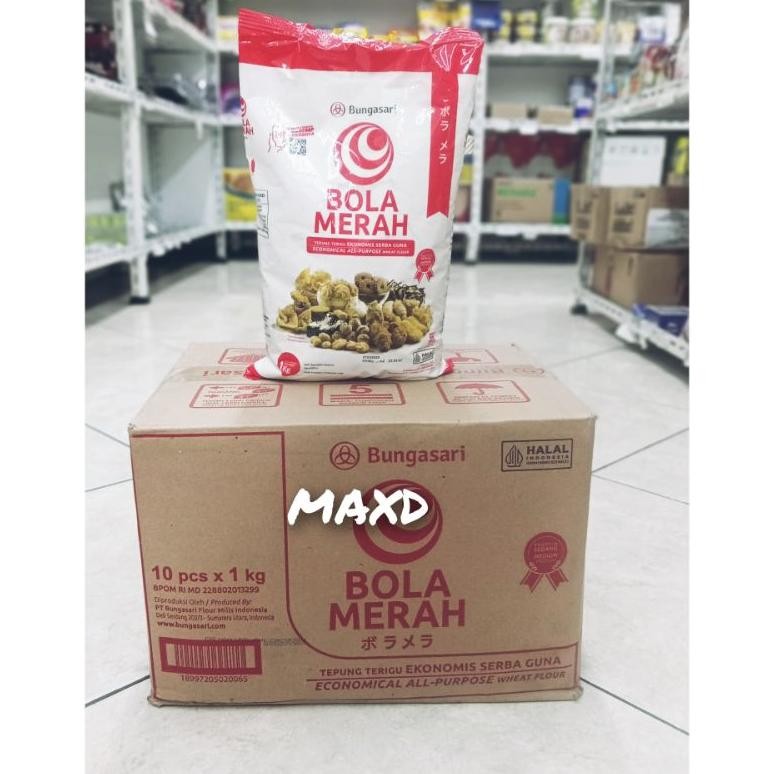 

Tepung Terigu Bola Merah Ekonomis 1 Kg 10 Pcs 1 Dus