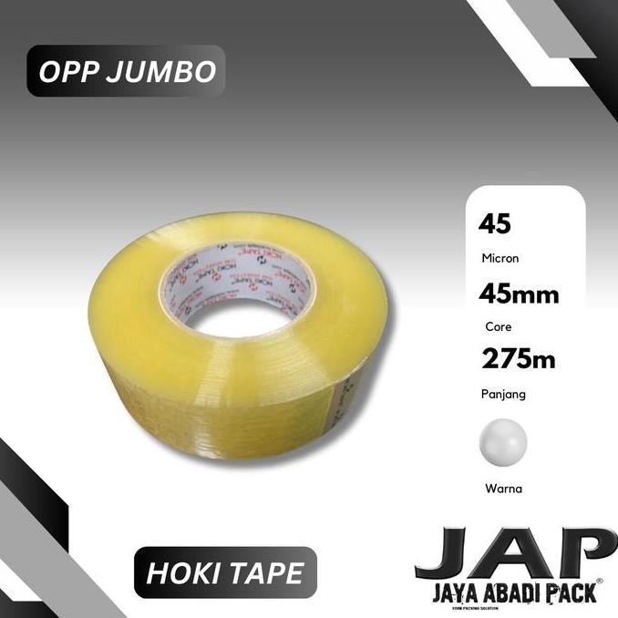 

(Cg/Grb) 1 Dus Lakban Jumbo 45 Mm X 275 M (1 Dus = 30 Roll) Bening Co