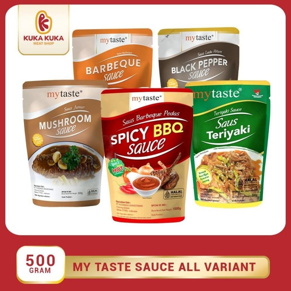

My Taste Saus Bestseller Varian! - BBQ Spicy / Mushroom / Blackpepper / Cheese / Bolognese / Hickory Smoke RB10
