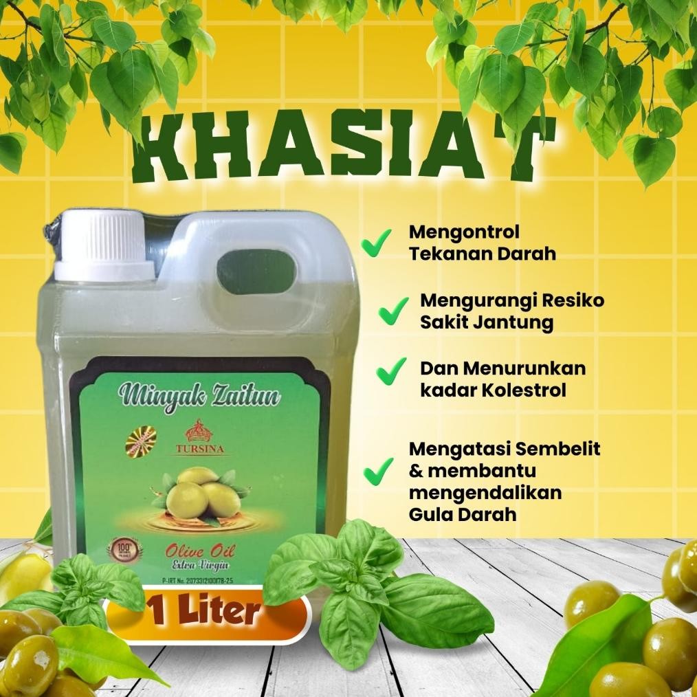 

Minyak Zaitun OOil Extra Virgin TURSINA 1 Liter| Original RB10