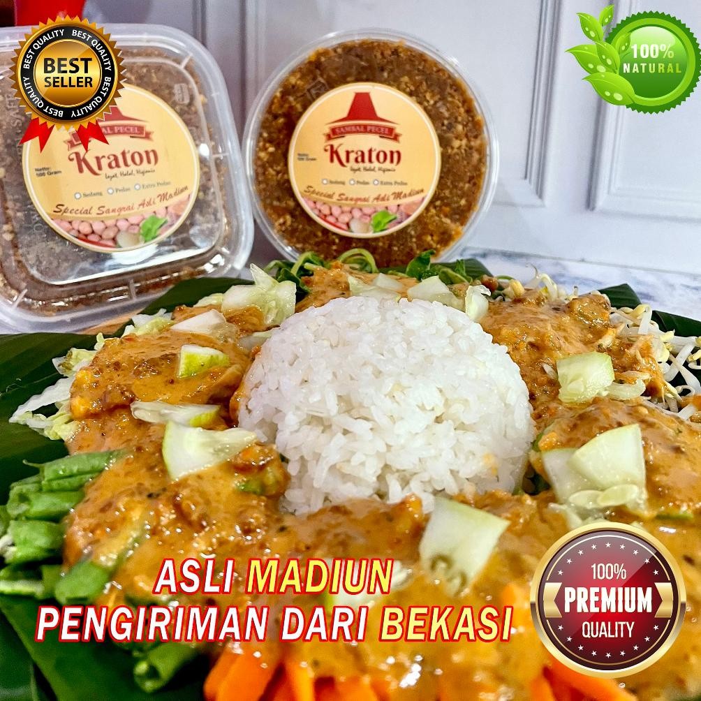 

Bumbu Pecel Madiun 1kg Sambel Kacang Sangrai Khas Cap Kraton RB10