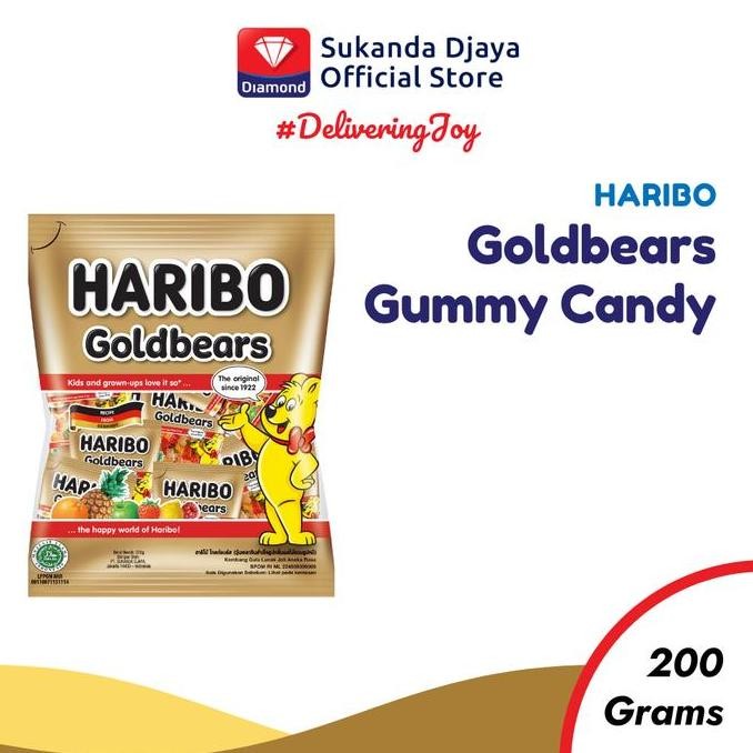 

Terlaris Haribo Goldbear Gummy Candy 200 Gr Best seller