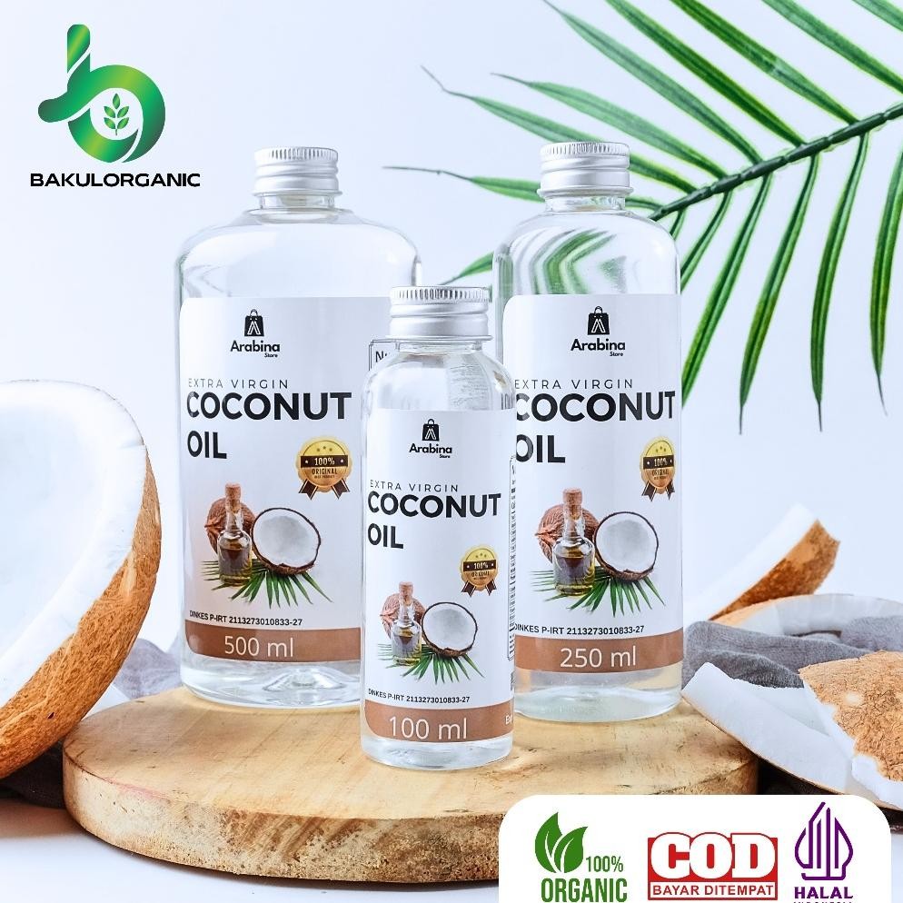 

Bakulorganic Extra Virgin Coconut Oil VCO 100% Murni Minyak Kelapa RB10