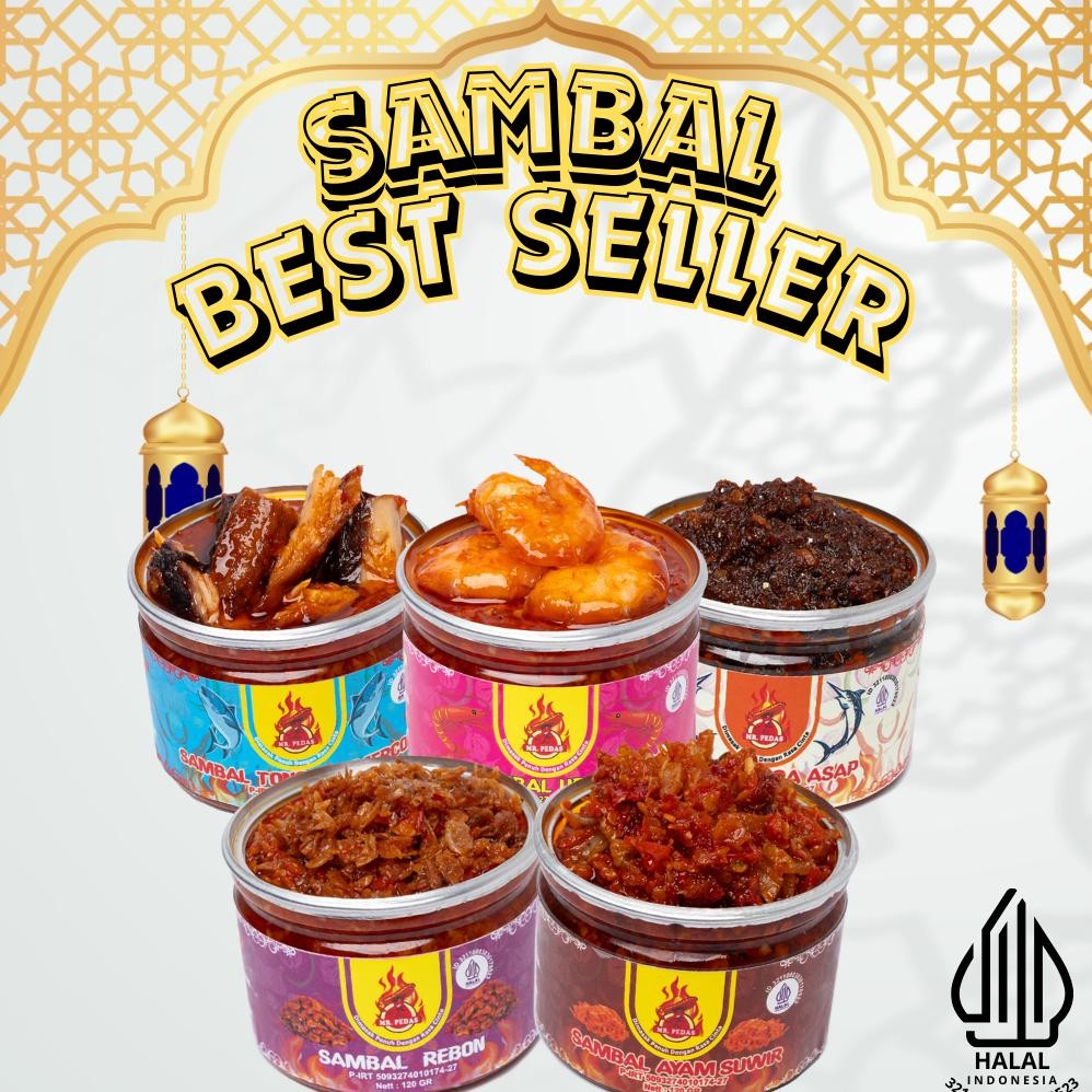 

SAMBAL MR.PEDAS SAMBEL CUMI ASIN TERI MEDAN TONGKOL MERCON ROA ASAP AYAM SUWIR UDANG REBON PEDES RB10