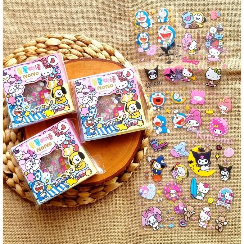 

Joeraganlapak Sticker Nono Mix Karakter Jumbo Mini Mix Motif Viral Murah Stiker Viral Isi 100Pcs Box Mix My Melody Hello Kitty Doraemon Bt21 Trend