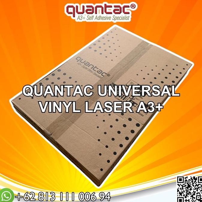 

QUANTAC UNIVERSAL Sticker Vinyl Laser A3+ White Matte Glossy - ITANT