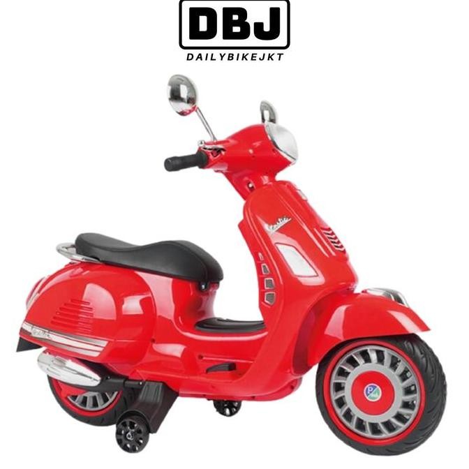 MAINAN MOTOR AKI ANAK VESPA PMB M288 SEPEDA MOTOR AKI ANAK