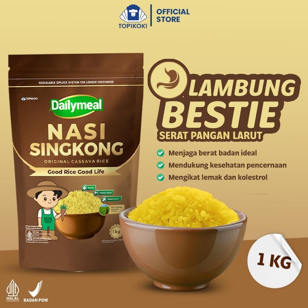 

Dailymeal - Beras Sehat Cassava Rice (Nasi Singkong) / Corn Rice (Nasi Jagung) - 1kg