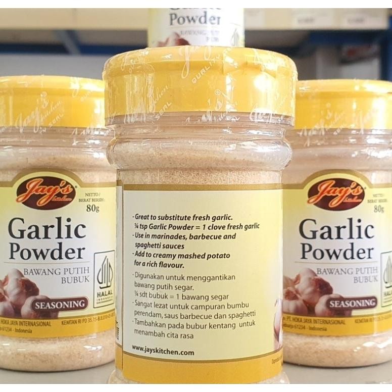 

Jay's Garlic Powder / Jays Bubuk Bawang Putih Bumbu Dapur 80Gr RB10