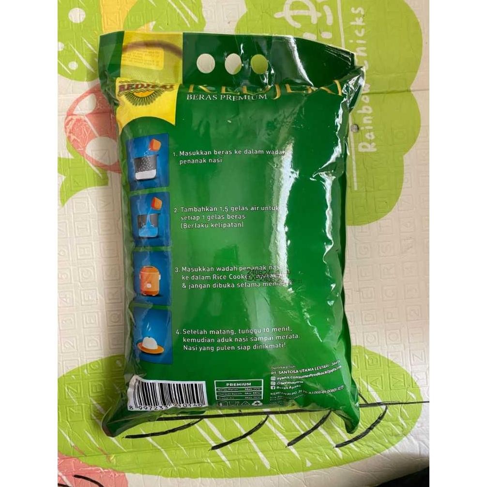 

Beras Kemasan 5kg cap daunsuji pandanwangi Bandung RB10