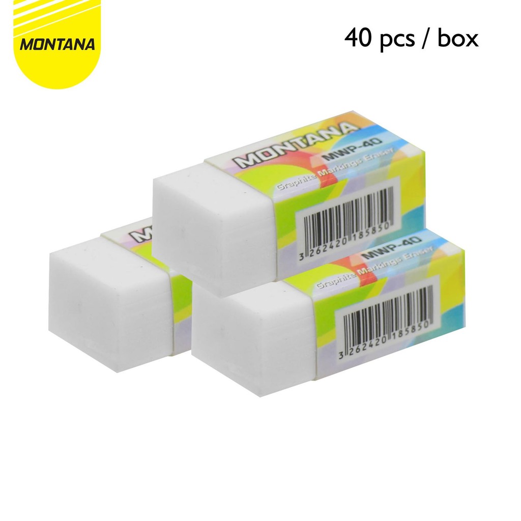 

MONTANA ERASER / PENGHAPUS KARET PUTIH, BAHAN LATEX PUTIH BERSIH
