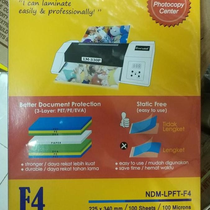 

Laminating Pouch Film F4 NDM